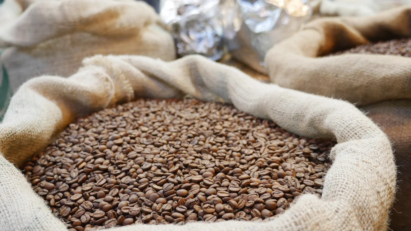 Panama specialty coffee - A Bag Of Coffee Beans Selling At Istanbul Market