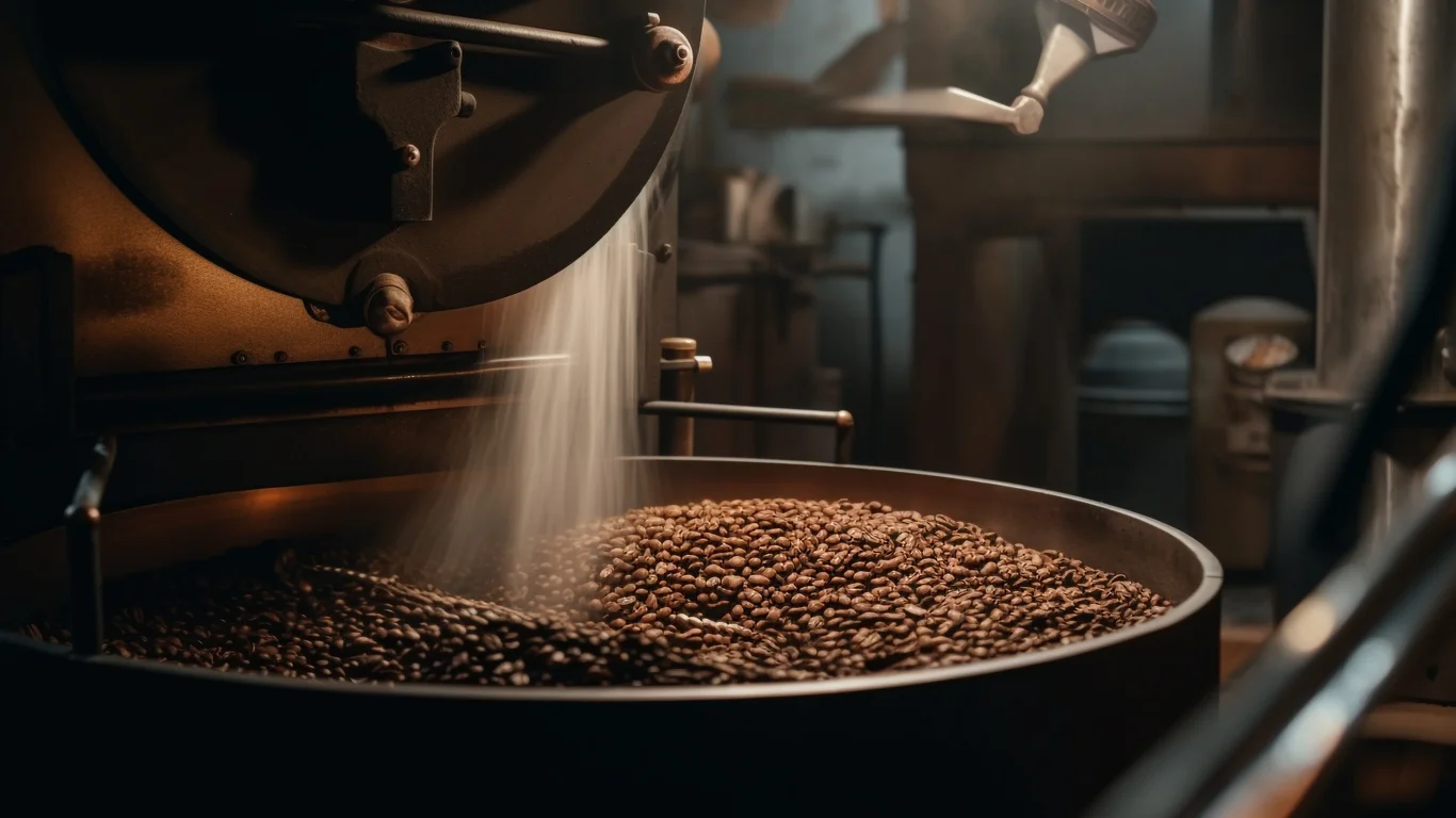 Panama specialty coffee - Metallic Machinery Roasts Gourmet Coffee With Precision Heat Generated By Ai